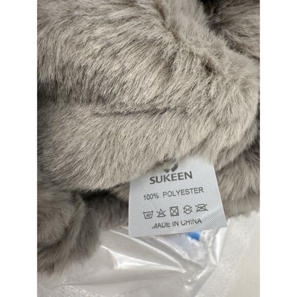 Sukeen Winter Beanie Hat Scarf Set for Men Women Warm Hat with Faux Fleece Neck - Picture 7 of 16